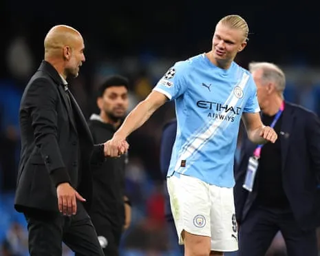 Haaland Joins Elite Champions League Half-Century Group, Hailed by Pep as CR7 and Lionel Messi's Equal
